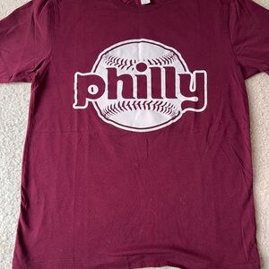 Philly Maroon Short Sleeve Tee